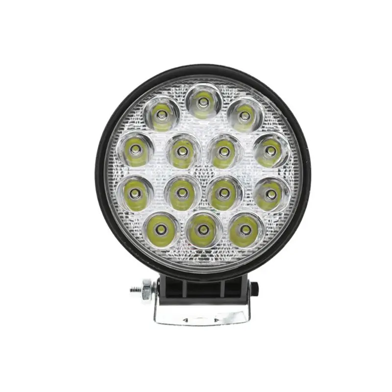 

Car Truck 42W 6000K 12V 24V Round LED Work Spot Light Flood Bulb Driving Lamp