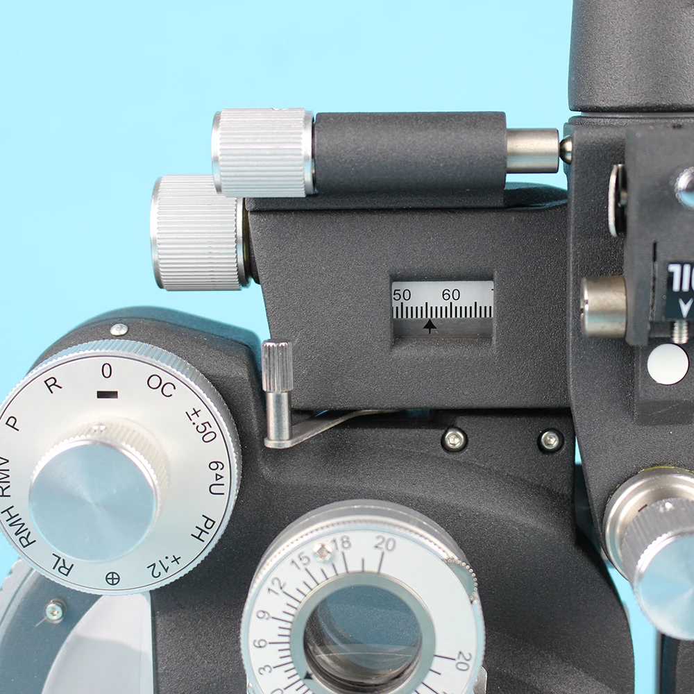 Manual phoropter Optical view tester Vision tester Minus cylinder lenses Black color