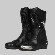 Мужские ботинки в байкерском стиле; мотоботы из микрофибры; водонепроницаемые ботинки в байкерском стиле; мотоциклетные ботинки для верховой езды в байкерском стиле