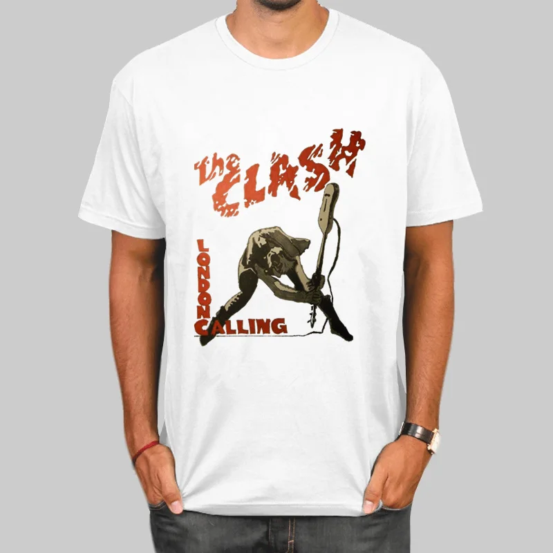 Футболки с надписью London Music Rock Band The Clash летняя модная футболка принтом