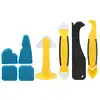 8Pcs Plastic+Silicone Sealant Scraper Finisher Tool Portable Silicone Multifunctional Spatula Shovel 1