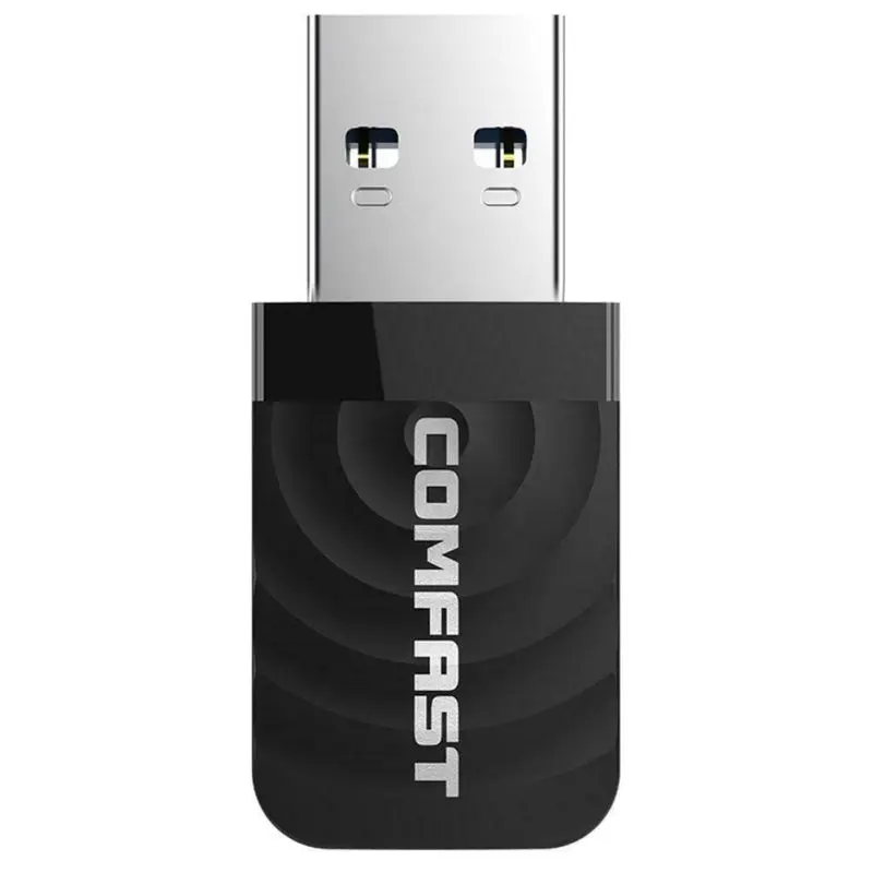 Мини USB 3,0 Беспроводная сетевая карта 1300 Мбит/с Ethernet WiFi ключ адаптер приемник 802,11 B/g/n 5,8/2,4 ГГц двойной COMFAST CF-812AC - Комплект: as picture