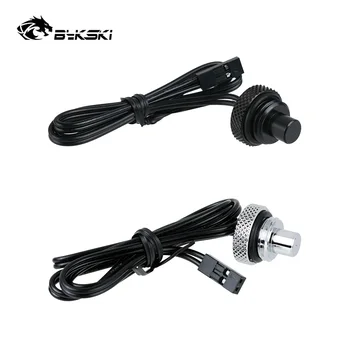 

Bykski Black Silver Lengthen Temperature Sealing Up Lock Plug Fittings Watercooling Accessory,B-PD5-TMR