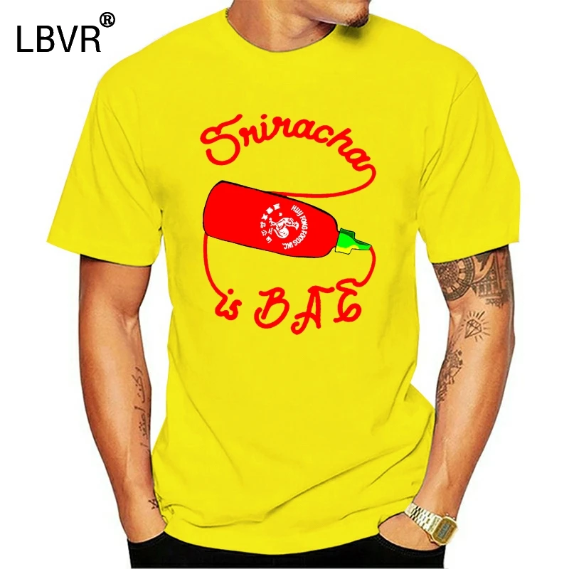 Забавная футболка Sriracha is bae - chili food азиатская Красная Мужская | одежда