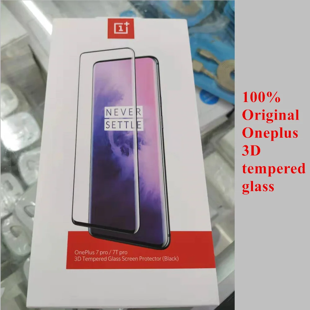 

For OnePlus 7T 7 Pro 6T 3D Tempered Glass Screen Protector Black with one plus 100% orginal official package