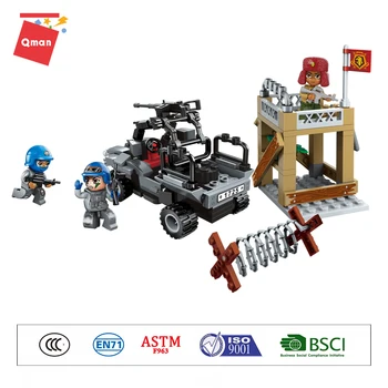 

Qman 1725 Military Series The Police Ambush Vehicles Puzzle Assembly Building Blocks Toys Figures Sell Like Hot Cakes Children's