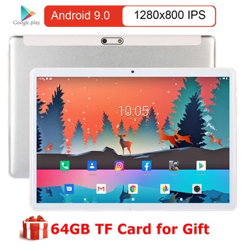 

New Original 10 inch Tablet 4G LTE Phone Call Dual SIM Cards Pc Android 9.0 Google Play GPS Bluetooth 10.1 Tablets + Gifts