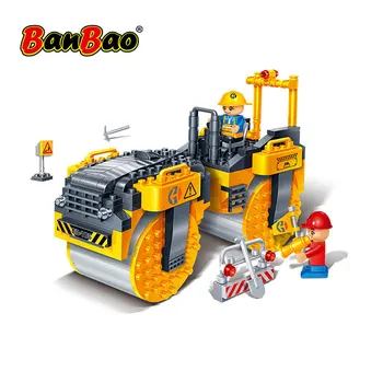 

BanBao 8538 Road Steamroller Construction Engineering Blocks Educational Bricks Model Building Toy Children Kids Friend Gift