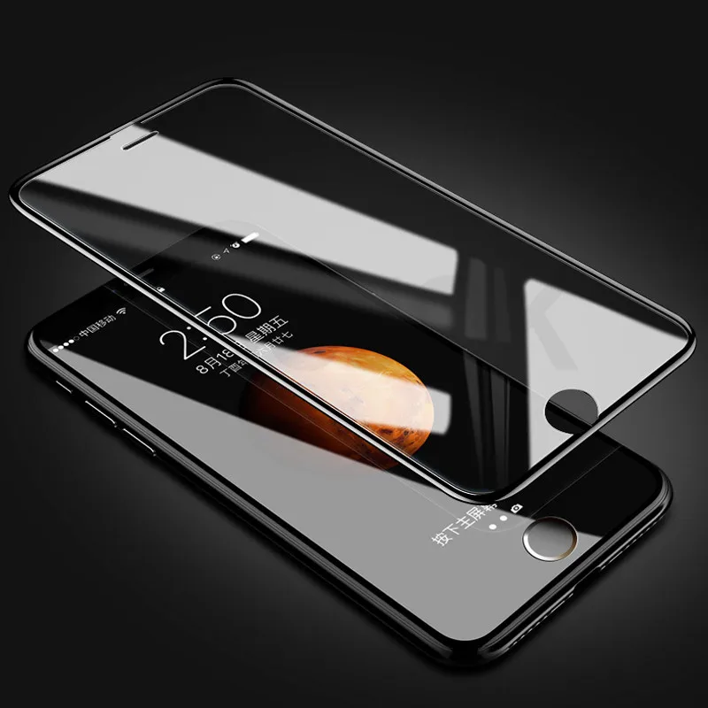 100D Curved Edge Full Cover Tempered Glass On The For iPhone 7 8 Plus Screen Protective Glass For iPhone 7 8 6 6S Plus Film Case