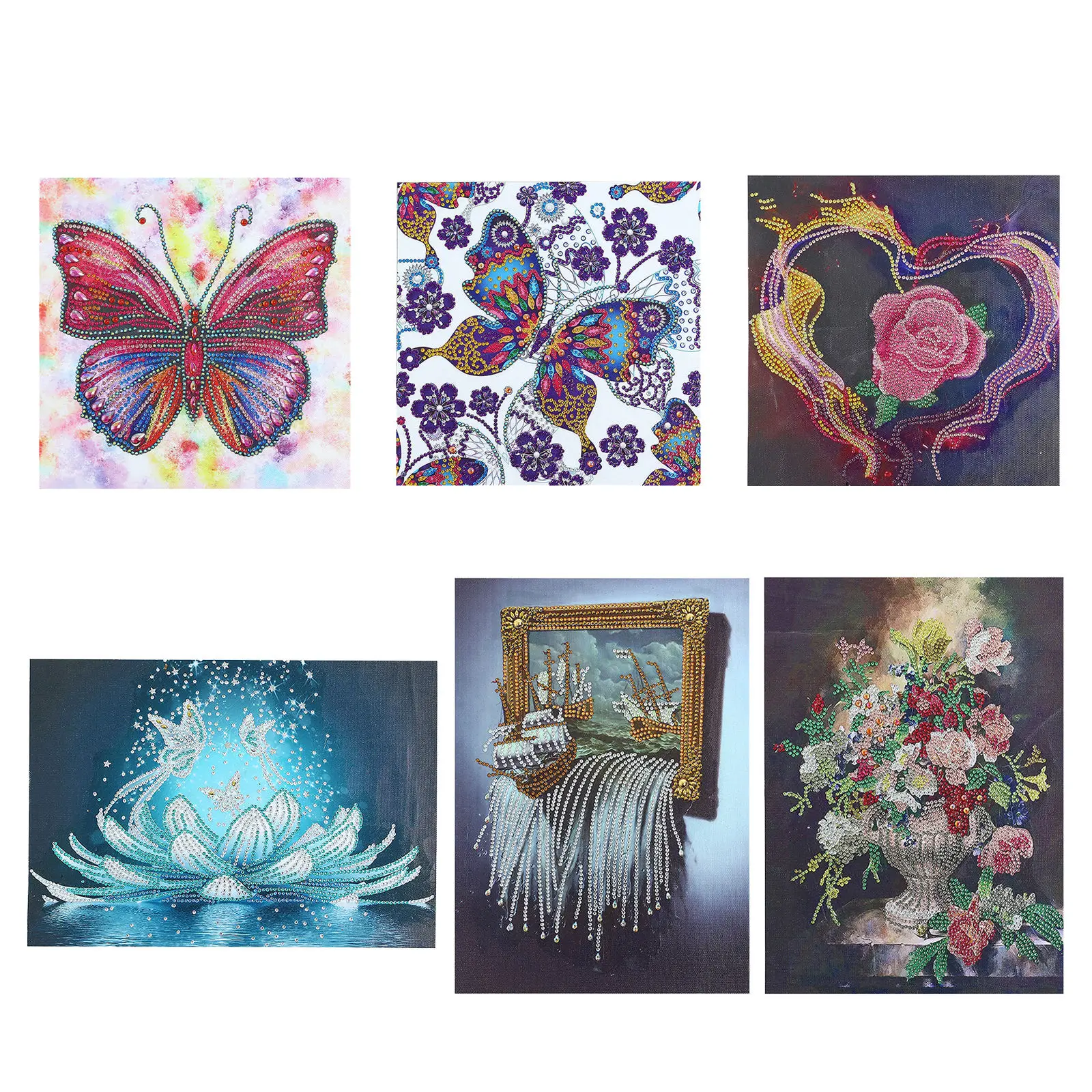 Partial Drill Resin Rhinestone Wall Picture Special Shaped Diamond Painting | Дом и сад