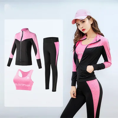 

2019 Yoga Clothes New Style Spring And Summer Beginners Large Size Slim Fit Quick-Dry Profession Gym Running Sports WOMEN'S Suit