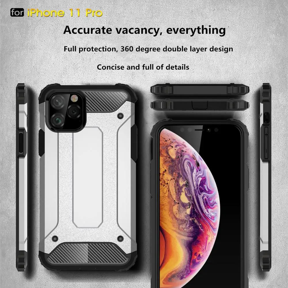 Strong Hybrid Tough Shockproof Armor Phone Back Case For iPhone X 5 5S SE 7 8 6 6S Plus Hard Rugged Impact Cover Fundas capa |
