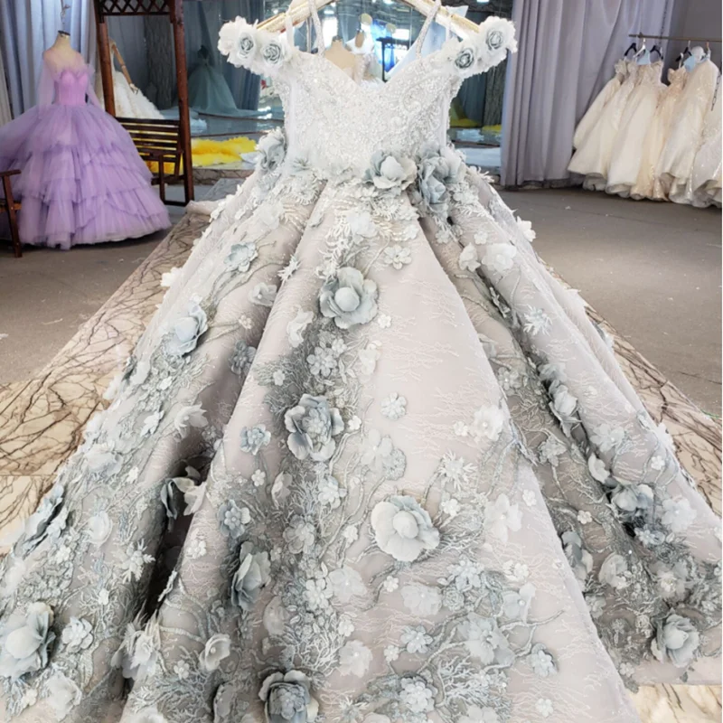 RSM67407k champagne flower girl dress crystal lace flower girl dresses for weddings kids платье на новый год 2022 для девочки 3