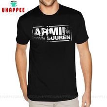 Armin Van Buuren Trance modne koszulki 4XL człowiek gorąca sprzedaż koszula tanie tanio uhappee SHORT Z okrągłym kołnierzykiem Regular Sukno COTTON Na co dzień Drukuj S M L XL XXL XXXL 4XL 5XL 6XL (Plus Size)