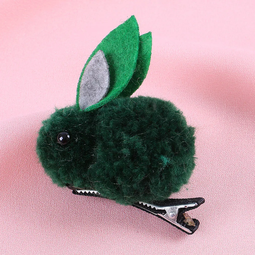 Cute Hair Ball Rabbit Hair Clip Children