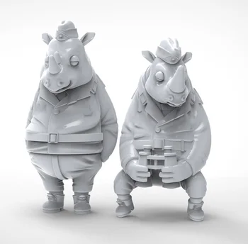 

1/35 modern animal watch Crew Set Resin figure Model kits Miniature gk Unassembly Unpainted