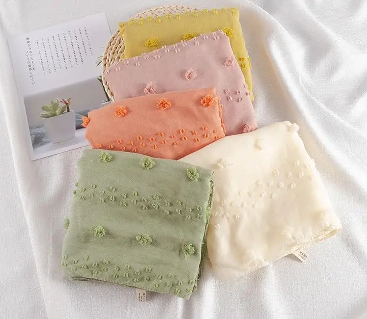 

W4 10pc s crinkle cotton viscose hijab shawl women scarf long maxi headband wrap solid muslim wrinkle 180*90 can choose colors