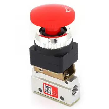

Manual Flush Valve 2 Position 3 Way G1/8 Pneumatic Mechanical Valve Push Button Switch MOV-03 Electric Magnetic Valve