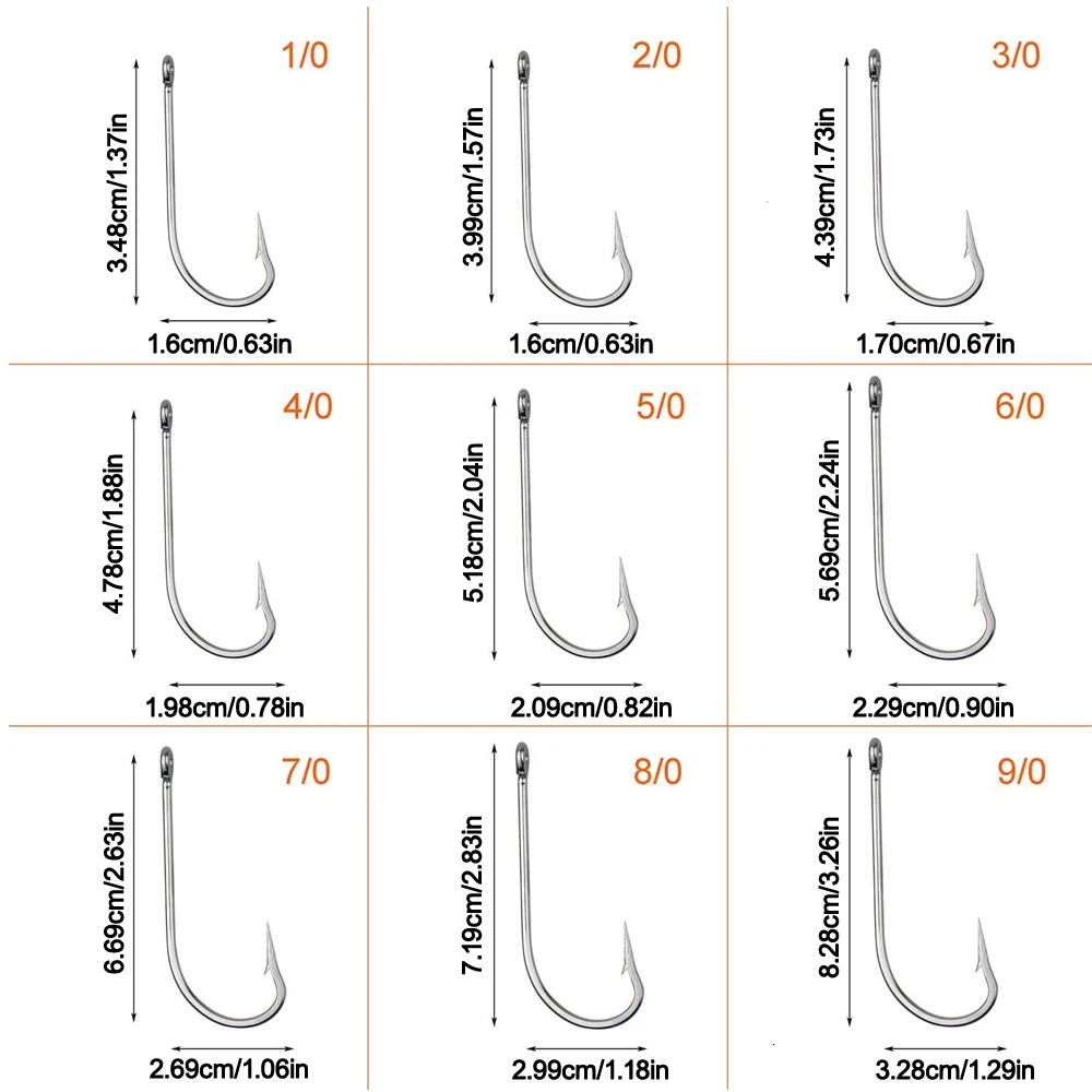 60 шт./кор. 34007 бронзовых морских рыболовных крючков Нержавеющая сталь рыболовных крючков, белые; большие размеры удлиненные хвостовик Крюк для морской воды пресная вода
