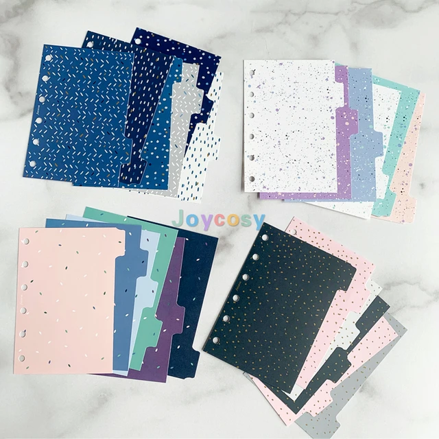 Filofax ACCESSORIES Supplies, A5 A6 A7 Patterned Dividers Index Refill, Stickers, Storage and Stationery -