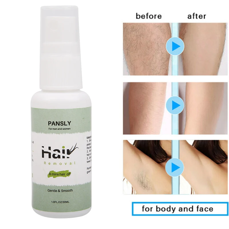 Hair removal spray Натуральный Перманентный спрей для удаления волос и ингибитор роста волос, мощный уход за телом - Цвет: Hair removal spray