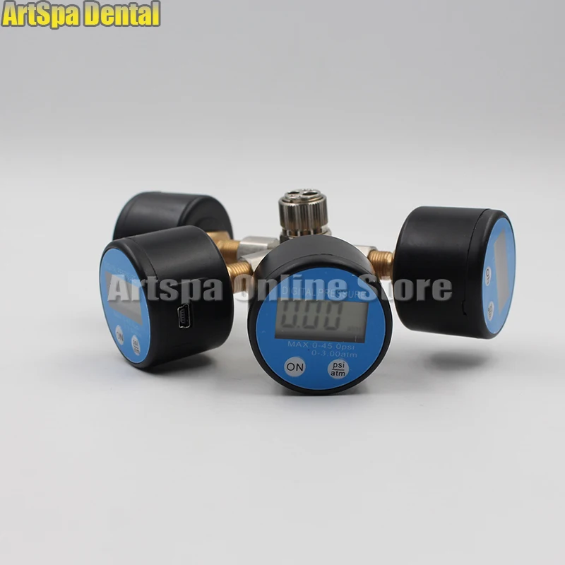 Meter Dental Supply 4 Holes Turbine Manometer For Dental Handpiece