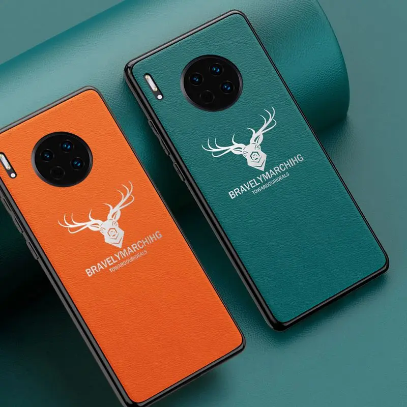 Для Huawei P20 P30 P40 Mate 20 30 Pro Чехол кожаный роскошный чехол для 20X 5G Lite силиконовый
