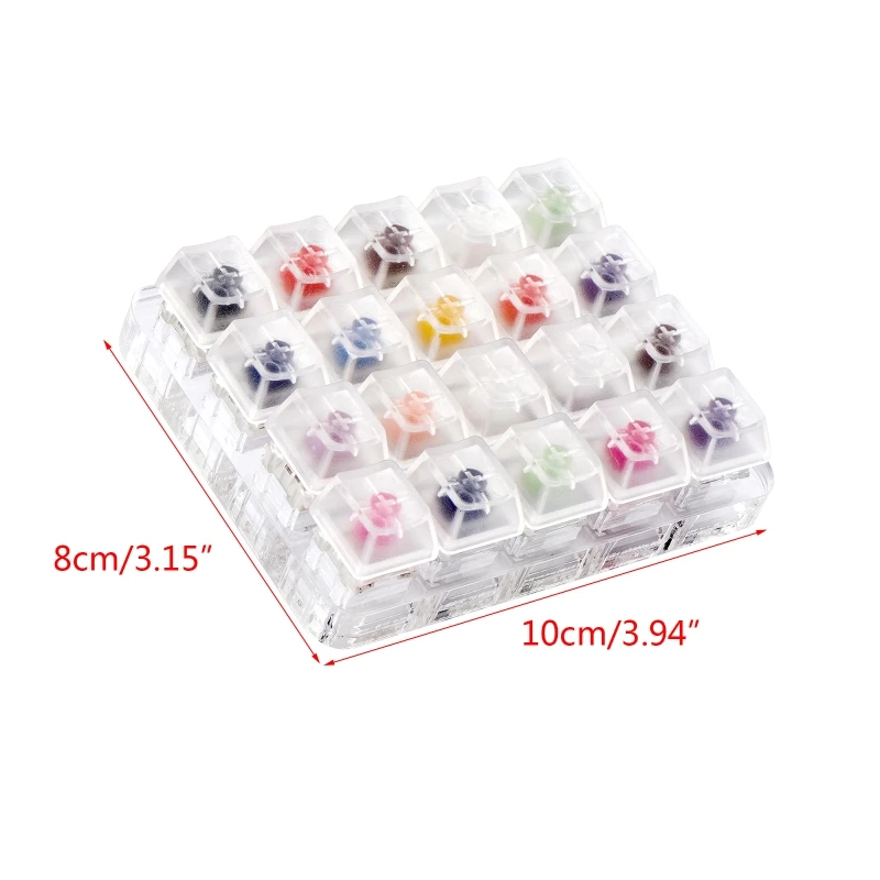 

20 Key Translucent Keycaps Testing Tool Kailh Box Switches Keyboard Tester