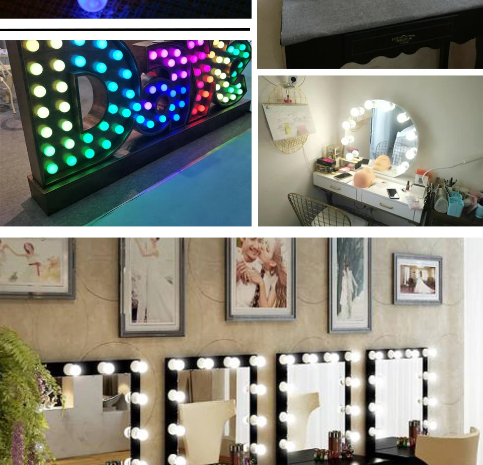 20 штук Bombillas E27 светодиодный Лампа 220V Красочные лампада ампулы для RGB светодиодный светильник SMD 2835 G45 шариковые лампы домашний декор