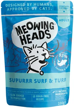 

BARKING HEADS BARKING HEADS All the best just for adult cats with sardines, tuna, chicken and beef 100g