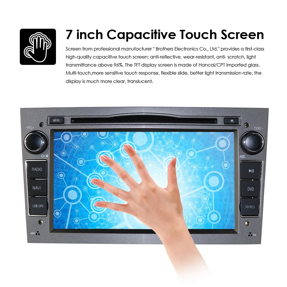 Excellent 7 Inch Double 2 Din Car tape recorder GPS DVD Player For Opel Astra H Vectra Corsa Zafira B C G support  dab+ Free Camera 14