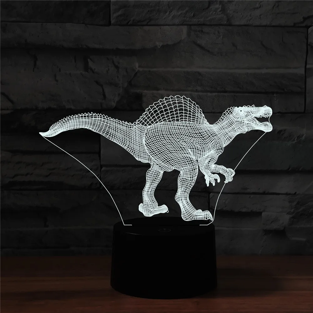 WENHSIN динозавр 3D стерео ночник сенсорный выключатель красочный декоративный ночник