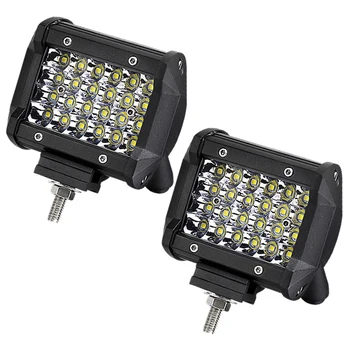 

Quad Row LED Work Light Offroad Spotlight Driving Fog Lamp Truck 4WD Boat 1pc 4" 72W