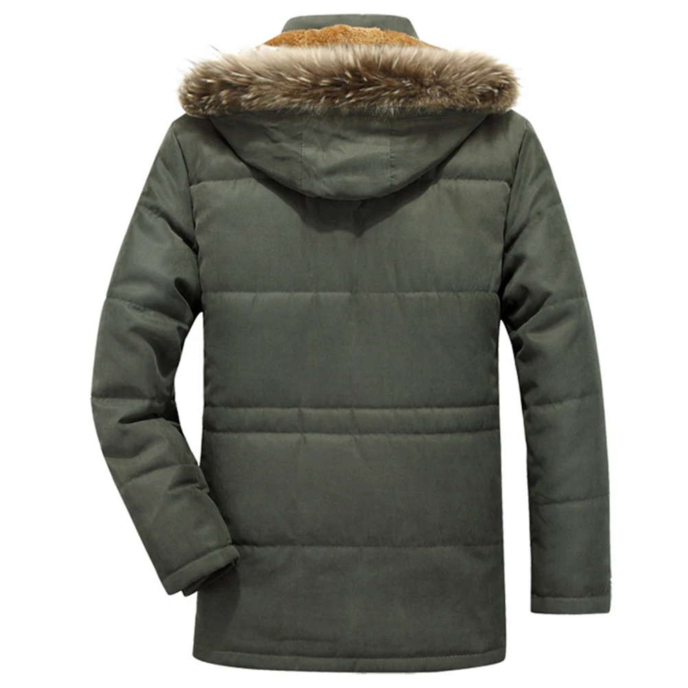 Модное мужское пальто, парки, зимнее пальто из искусственного меха, плотное теплое хлопковое пальто, отстегивающиеся пальто с капюшоном, мужские пальто с подкладкой, куртки