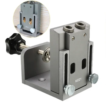 

1 Set Mini Style Pocket Hole Jig Kit For Wood Working Step Drill Bit Set Woodworking Tools Pocket Hole Puncher Kit Jig