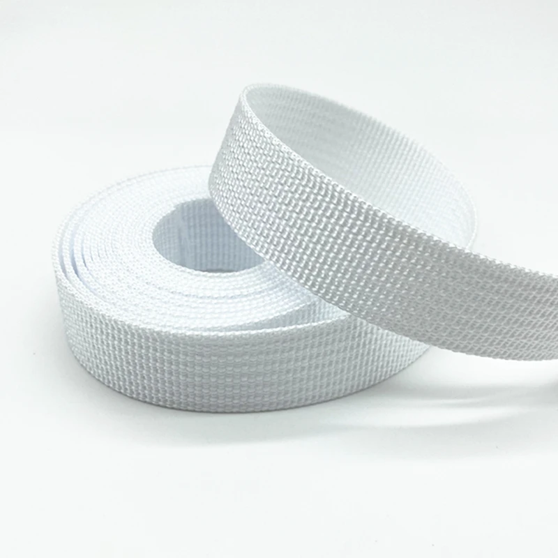 2 yards 20mm Canvas Ribbon Belt Bag Webbing Nylon Webbing Pet Webbing Knapsack Strapping Sewing Bag Belt Accessories #RoLi 