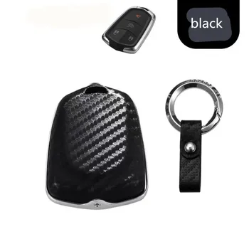 

Car Key Shell Key Case Cover Carbon fiber For Cadillac ATS CT6 CTS DTS XT5 Escalade ESV SRX STS XTS ELR 2014 2015 2016 2017 2018