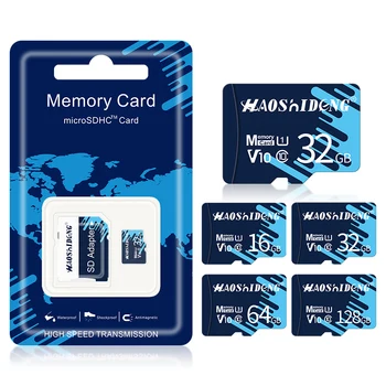 

micro sd card 32gb 64gb 128gb memory card 16GB blue microsd card SDXC SDHC class 10 Flash drive for smartphone camera