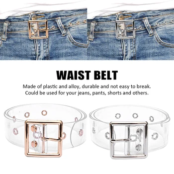 

Fashion Clear Shorts Adjustable Length Waist Belt Dating With Buckle Shopping Durable For Women Pants Casual Multifunction Jeans