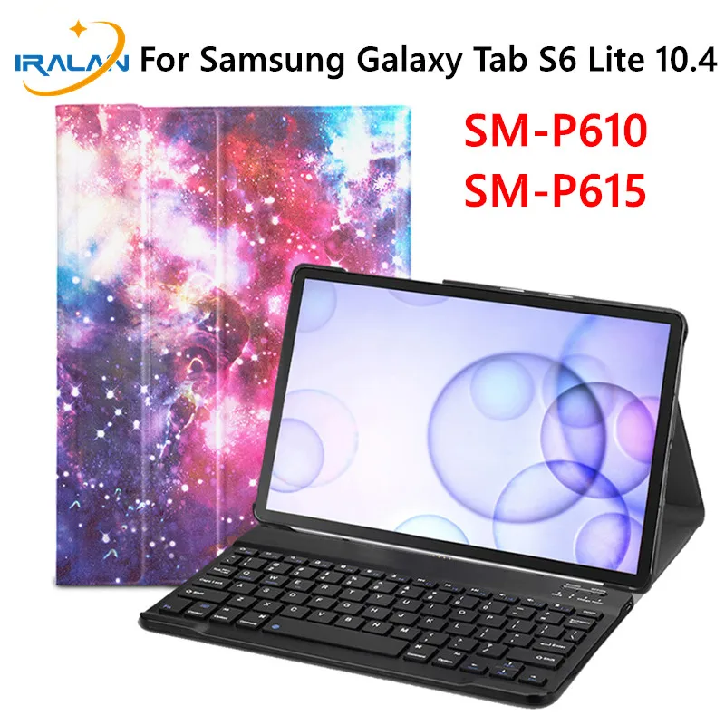 Bluetooth Keyboard Case for Samsung Galaxy Tab S6 Lite 10.4 2020 SM-P610 SM-P615 Russian Spanish English Funda Cover | Компьютеры и