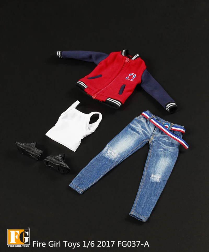 Огненные Игрушки для девочек FG037 1/6 бейсбольная форма спортивный костюм для 12 "TBLeague Бесшовные женские тела