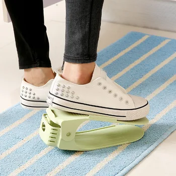 

10Pcs Shoe Slots Organizer Adjustable Shoe Racks Space Saver Storage Stand HVR88