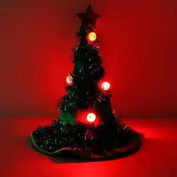 

Christmas Cap LED Glow Christmas Hat Cute Christmas Decor of Adult Children's Hats XMAS New Year's Gifts Home Party Supplies