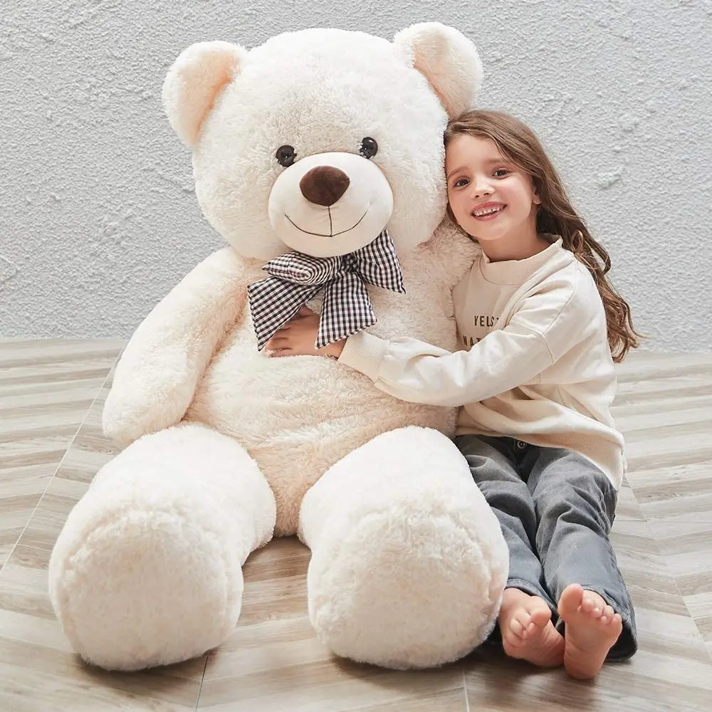 Oso de peluche gigante para niñas, muñeco de peluche suave sin relleno, abrigo vacío, regalo del Día de San Valentín