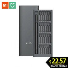 Новое поступление Mijia Wiha Набор отверток для ежедневного использования 24 прецизионных магнитных биты Alluminum Box Wiha DIY Набор отверток