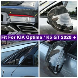 Pare choc arrière en Fiber de carbone, pour KIA Optima / K5 GT 2020 2021, couvercle de rétroviseur 