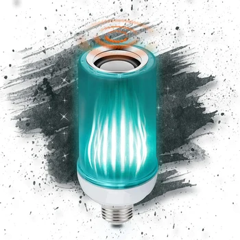 

Smart Music Flame Bulb LED Bluetooth Speaker with 24 Button Remote Control Dimmable Music Bulb