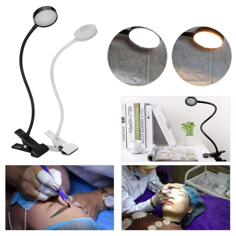 Portable Adjustable USB Lamp Cold White Table Light For Permanent Makeup Eyebrow Tattoo Machine Reading Desk Light Tattoos Tools tattoo fullbody white табурет