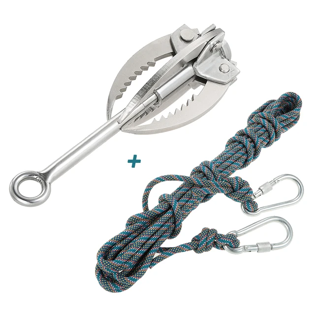 Lixada 350kg Outdoor Survival Grappling Hook Climbing 4 Claws Steel Hook  Folding Load Climbing Equipment Camping Mountainteering - AliExpress