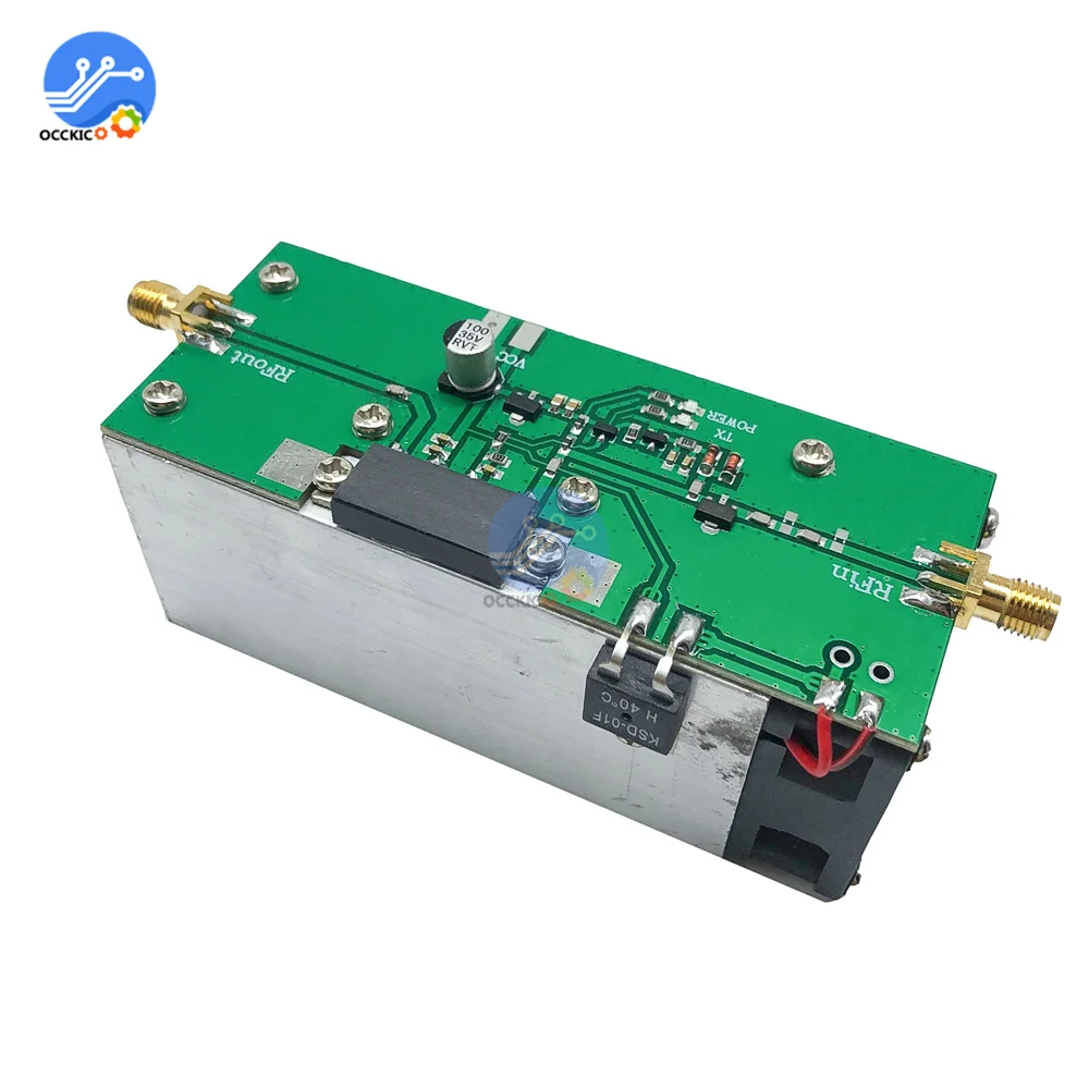 433MHZ 350 480MHZ 13W UHF RF Radio Power Amplifier AMP DMR with HeatsinkReplacement Parts